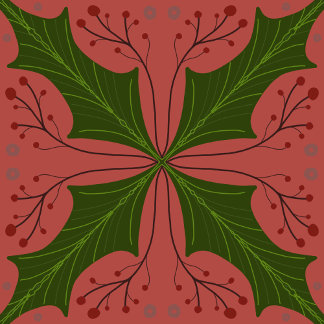 Papel De Presente Holly Jolly Christmas