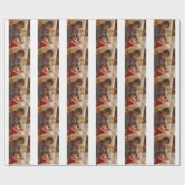 Papel De Presente Holly Jolly family holiday photo beige year naboho