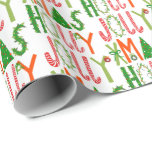 Papel De Presente HOLLY JOLLY XMAS - Presente de Natal Tradicional<br><div class="desc">Espero que goste desta design de férias. Adicione seu próprio texto. Verifique meu compro se há mais itens correspondentes, como adesivos, canecas, cartões, papel tecidular, assim como outros padrões de férias. Apenas uma nota: verifique se o padrão de impressão funciona para você. Zazzle impressão seu padrão repetindo cada 36". As...</div>