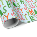 Papel De Presente HOLLY JOLLY XMAS - Presente de Natal Tradicional<br><div class="desc">Espero que goste desta design de férias. Adicione seu próprio texto. Verifique meu compro se há mais itens correspondentes, como adesivos, canecas, cartões, papel tecidular, assim como outros padrões de férias. Apenas uma nota: verifique se o padrão de impressão funciona para você. Zazzle impressão seu padrão repetindo cada 36". As...</div>
