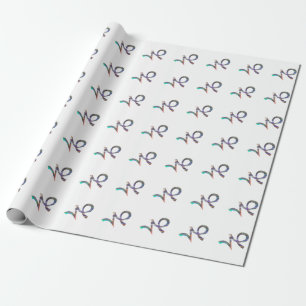 Papel De Presente holograma Capricórnio