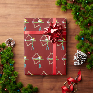Papel De Presente Homem de Arco e Flecha