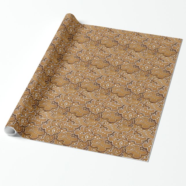 Papel De Presente Homem de pão-de-espécie (Desenrolado)