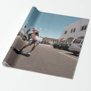 Papel De Presente Homem jogando skate