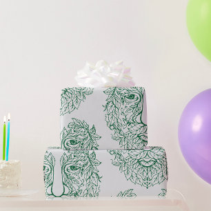 Papel De Presente Homem Verde