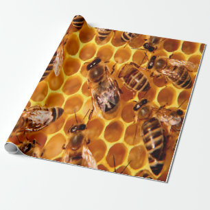 Papel De Presente Honey Bee Impressão