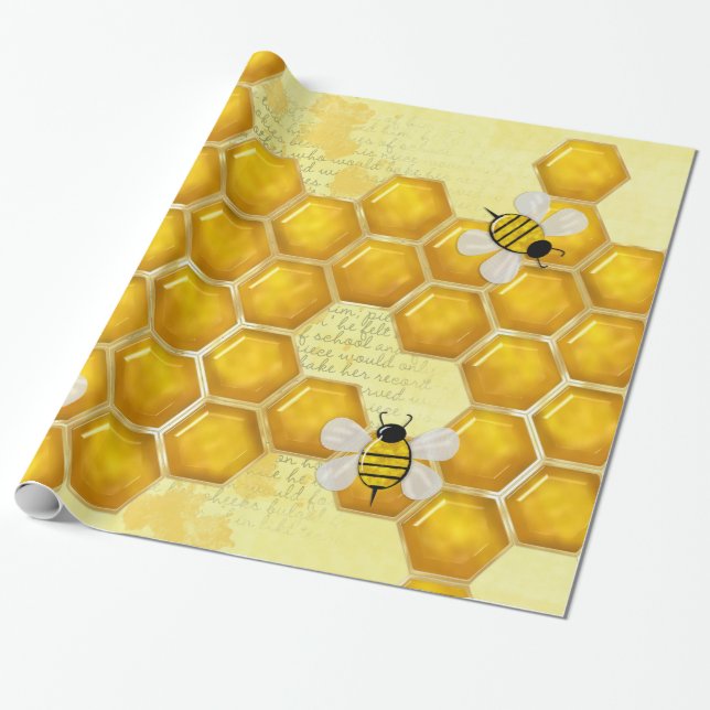 Papel De Presente Honey Comb 3D Whimsey (Desenrolado)