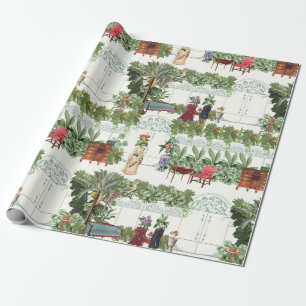 Papel De Presente Honeysuckle em Espera   Natural