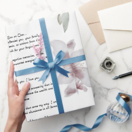 Papel De Presente "Ho'oponopono Orador Molhando Papel