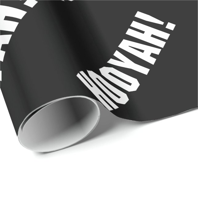 PAPEL DE PRESENTE HOOYAH! (Ponta do rolo)