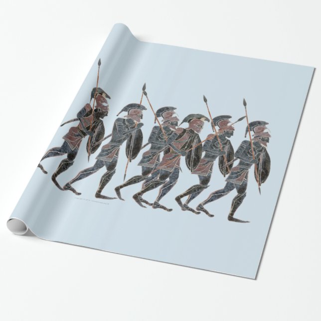 Papel De Presente Hoplites do grego clássico da panóplia no (Desenrolado)