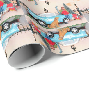 Papel De Presente Hora de Desagregação Pai/Filho - Cena de Carro d