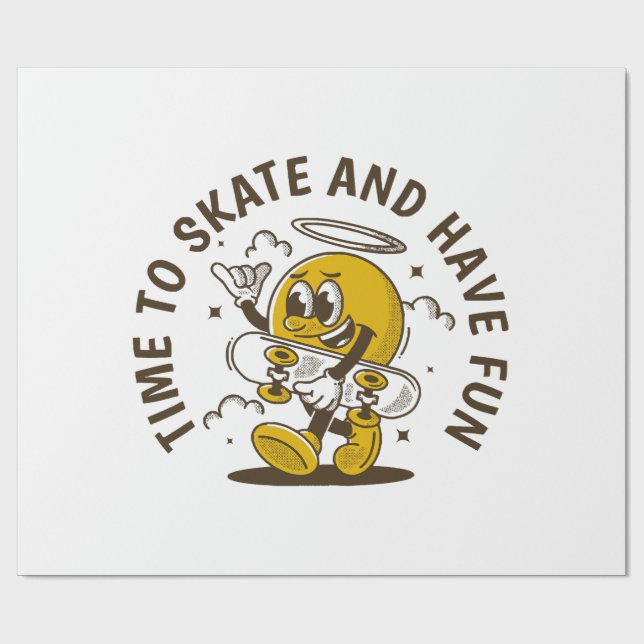 Papel De Presente Hora de patinar (Aberto)