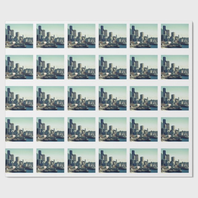Papel De Presente Horizonte de Seattle (Aberto)