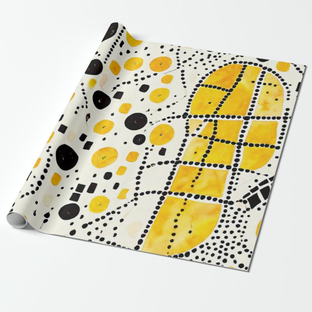 Papel De Presente Horizonte ouro: Padrões nativos americanos em amar (Desenrolado)