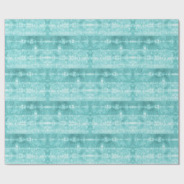Papel De Presente Horse Hair Tile Stripe Teal