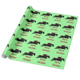 Papel De Presente Horse Jumper Natal