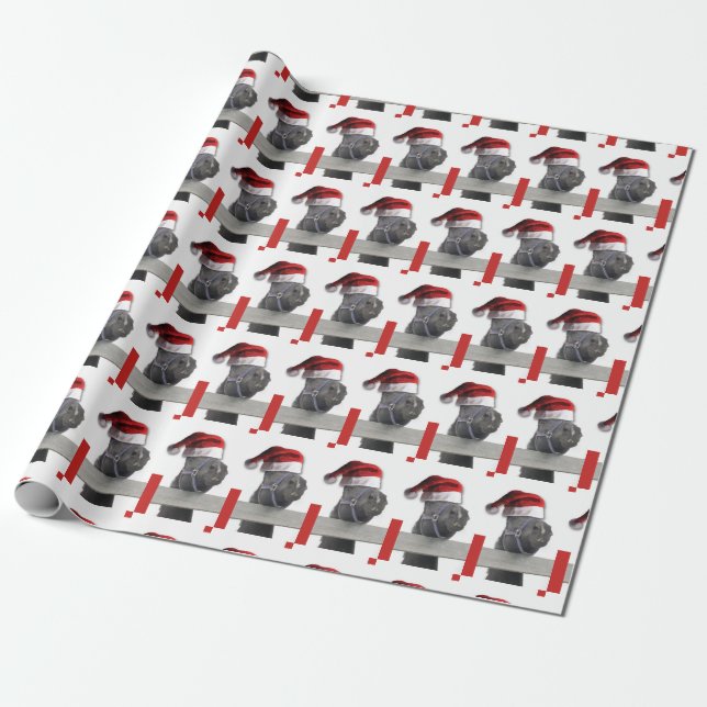 Papel De Presente Horse Santa Claus (Desenrolado)