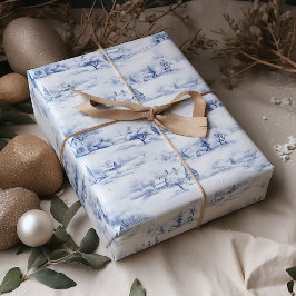 Papel De Presente Horto de inverno Natal Branco Moderno