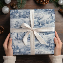 Papel De Presente Horto de inverno Natal Branco Moderno
