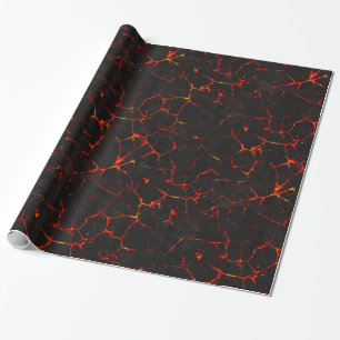 Papel De Presente Hot Lava