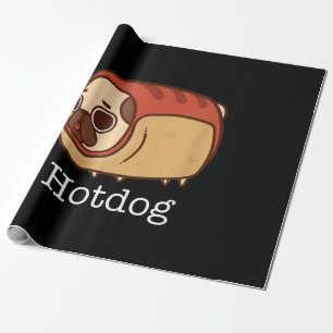 Papel De Presente Hotdog Adorável Pão Cão