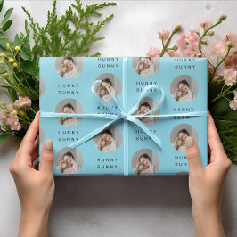 Papel De Presente Hunny Bunny Photo Páscoa Yellow | Personalizado