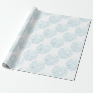 Papel De Presente Hydrangea dos azuis bebés