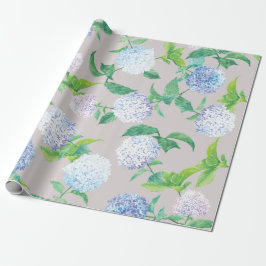 Papel De Presente Hydrangea Elegant Páscoa
