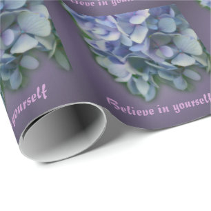 Papel De Presente Hydrangea Flower Acredite em Inspiração