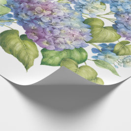 Papel De Presente Hydrangeas in Bloom