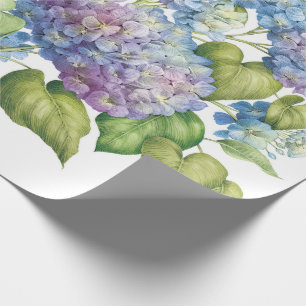 Papel De Presente Hydrangeas in Bloom