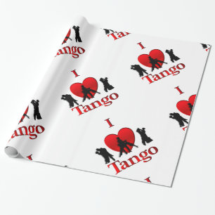 Papel De Presente I Heart Tango