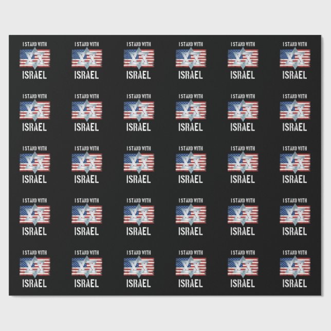 Papel De Presente i stand with israel (Aberto)