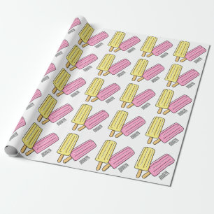 Papel De Presente Ice pop cartoon