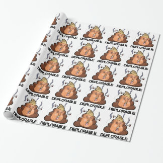 Papel De Presente Ícone engraçado de Donald Trump - de Trumpy-Poo