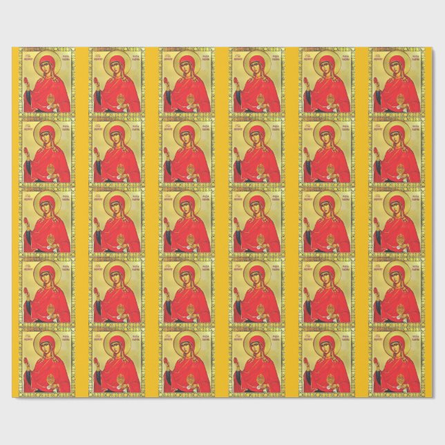 Papel De Presente ícone ortodoxo de Santa Maria Madalena (Aberto)