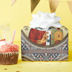 Papel De Presente ícone ortodoxo de São Nicolau