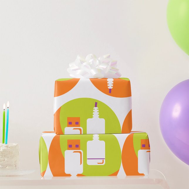 Papel De Presente Ícone USB Plug (Criador carregado)