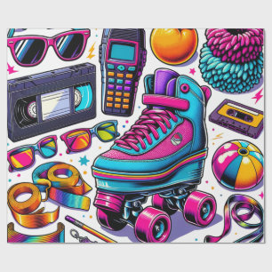 Papel De Presente Ícones de cultura Pop do 80s