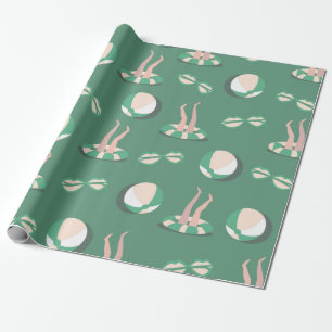 Papel De Presente ícones de tópicos vintage Summer padrão de repe