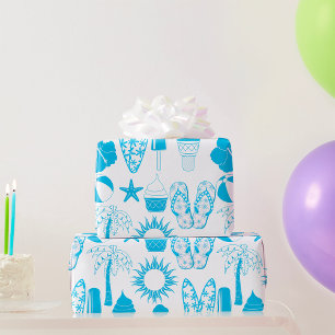 Papel De Presente Ícones de Verão