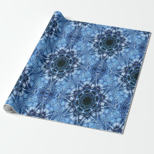 Papel De Presente Icy Snowflakes...