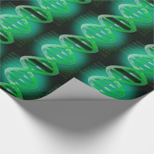 Papel De Presente ID de DNA Green Science