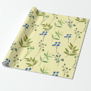 Papel De Presente Ideias de presente de cor aquosa floral 1