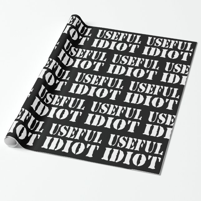 PAPEL DE PRESENTE IDIOTA ÚTIL (Desenrolado)