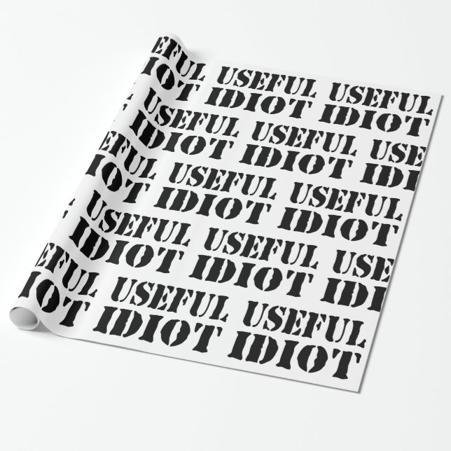 PAPEL DE PRESENTE IDIOTA ÚTIL (Desenrolado)