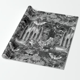 Papel De Presente Igreja Gótica de Graves Críticas de Vampiro