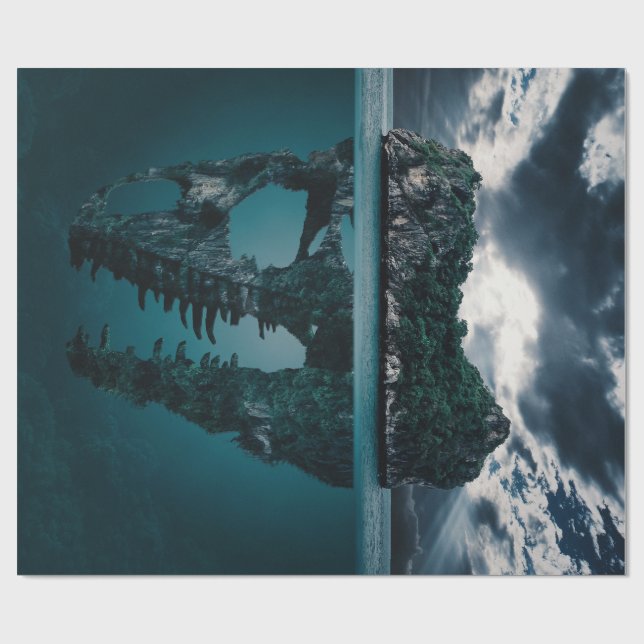 Papel De Presente Ilha de Arte abstrato Fantasy (Aberto)