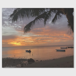 Papel De Presente Ilha Sunset